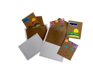 Kleine collagekaartjes